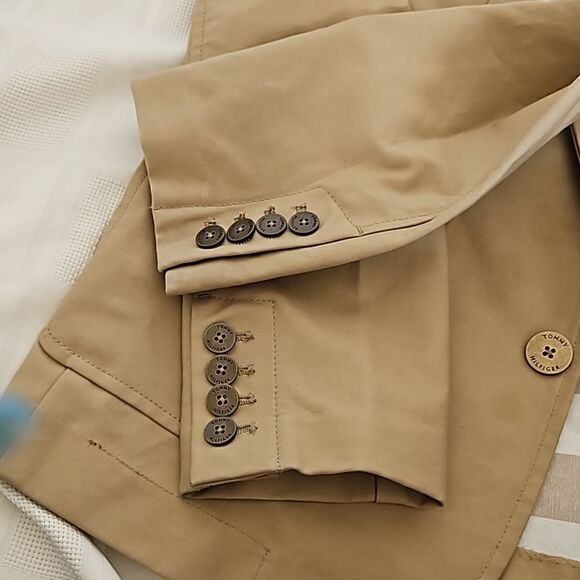 Tommy Hilfiger Men's Cotton Blazer Small Brown - Picture 15 of 16